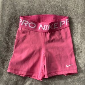 Hot Pink Nike Pro Spandex Shorts Size XS